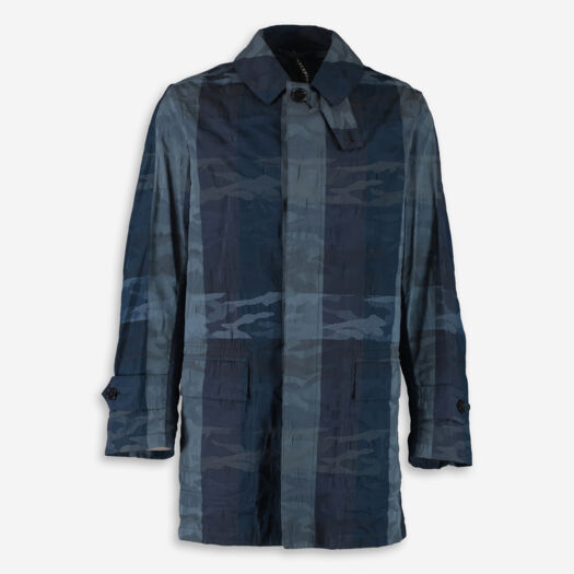 Navy Blue Camo Parka - Image 1 - please select to enlarge image