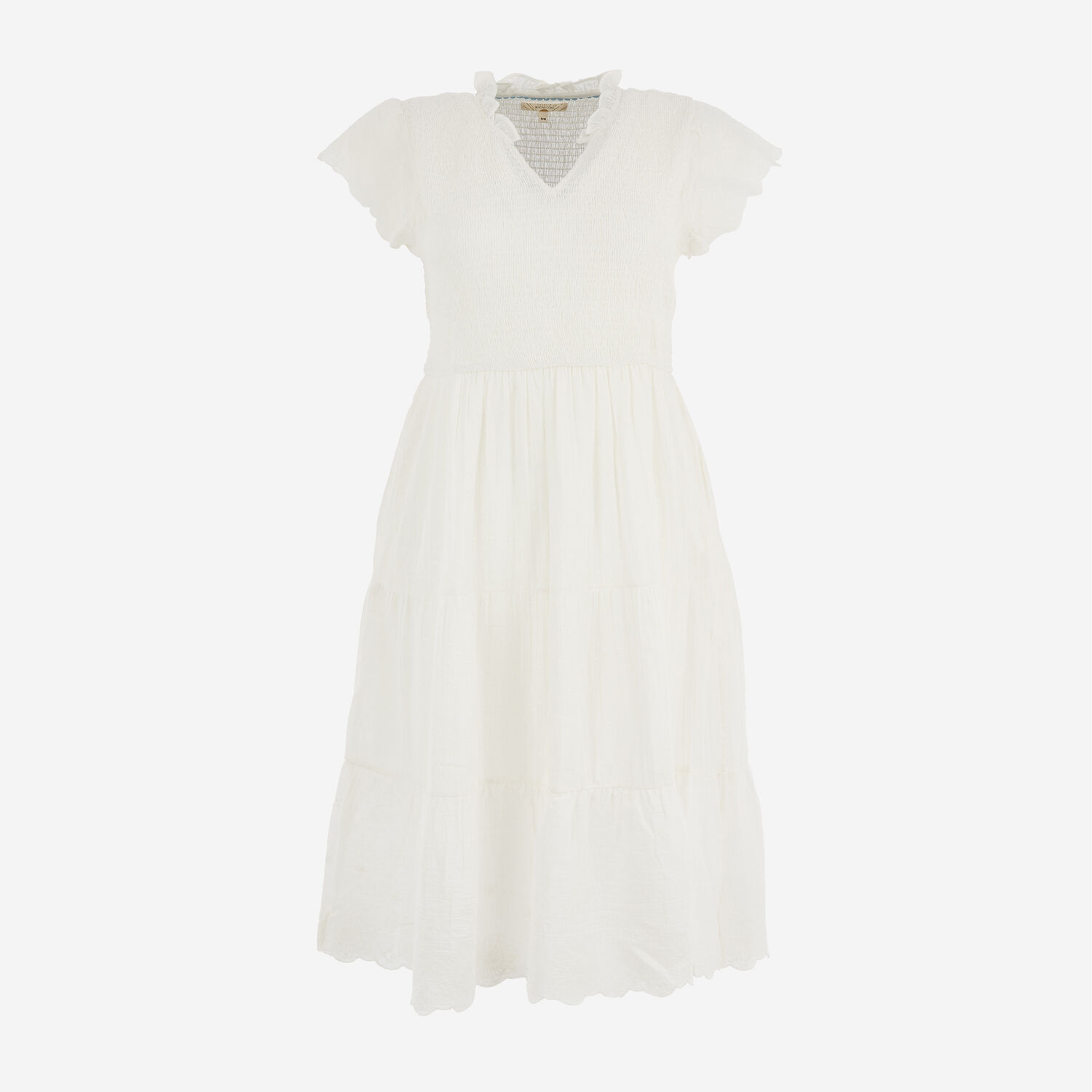 White Shirred Tufted Spot Dress - TK Maxx UK White Shirred Tufted Spot Dress - TK Maxx UK