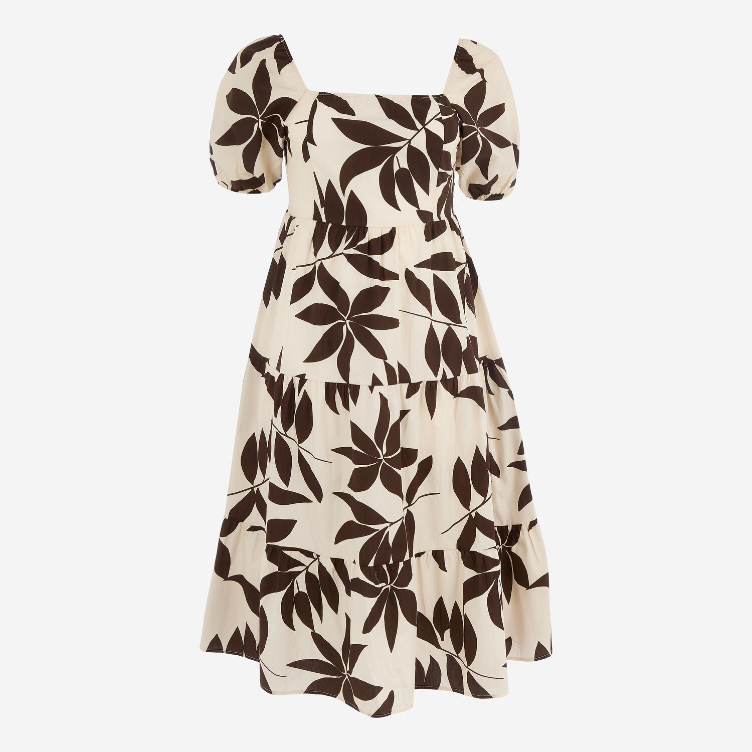 Brown & White Milkmaid Abstract Pattern Maxi Dress - TK Maxx UK Brown & White Milkmaid Abstract Pattern Maxi Dress - TK Maxx UK