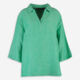 Green Linen Tunic  - Image 1 - please select to enlarge image