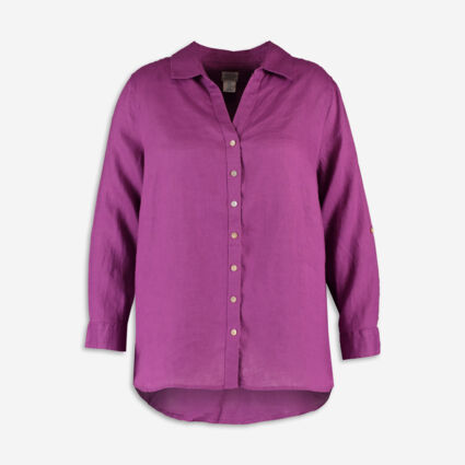 Orchid Linen Shirt - Image 1 - please select to enlarge image