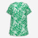 Green & White Leaf Patterned Top - Image 2 - please select to enlarge image