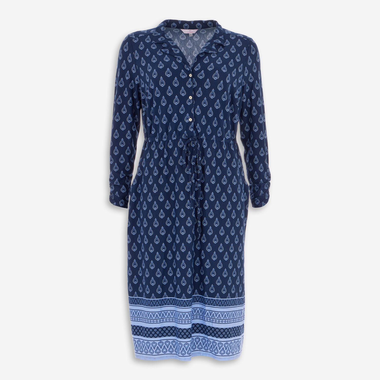 Blue Patterned Midi Dress TK Maxx UK