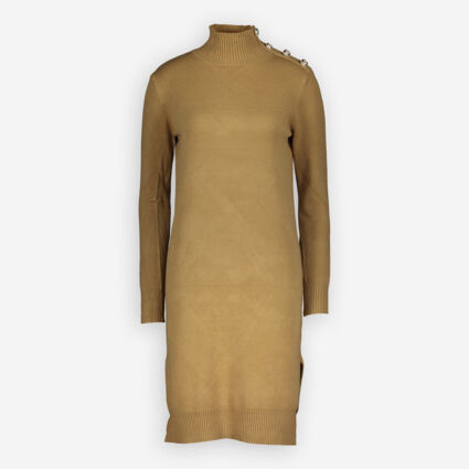 Brown Jumper Dress - Image 1 - please select to enlarge image