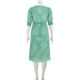 Green Pleated Leopard Midi Dress - Image 2 - please select to enlarge image