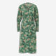 Green Wrap Dress - Image 1 - please select to enlarge image