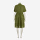 Green Buttoned Tiered Dress - Image 2 - please select to enlarge image