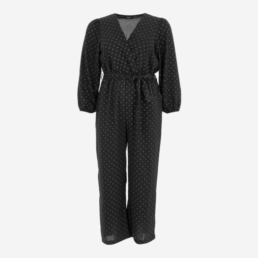 Black Star Patterned Jumpsuit  - Image 1 - please select to enlarge image