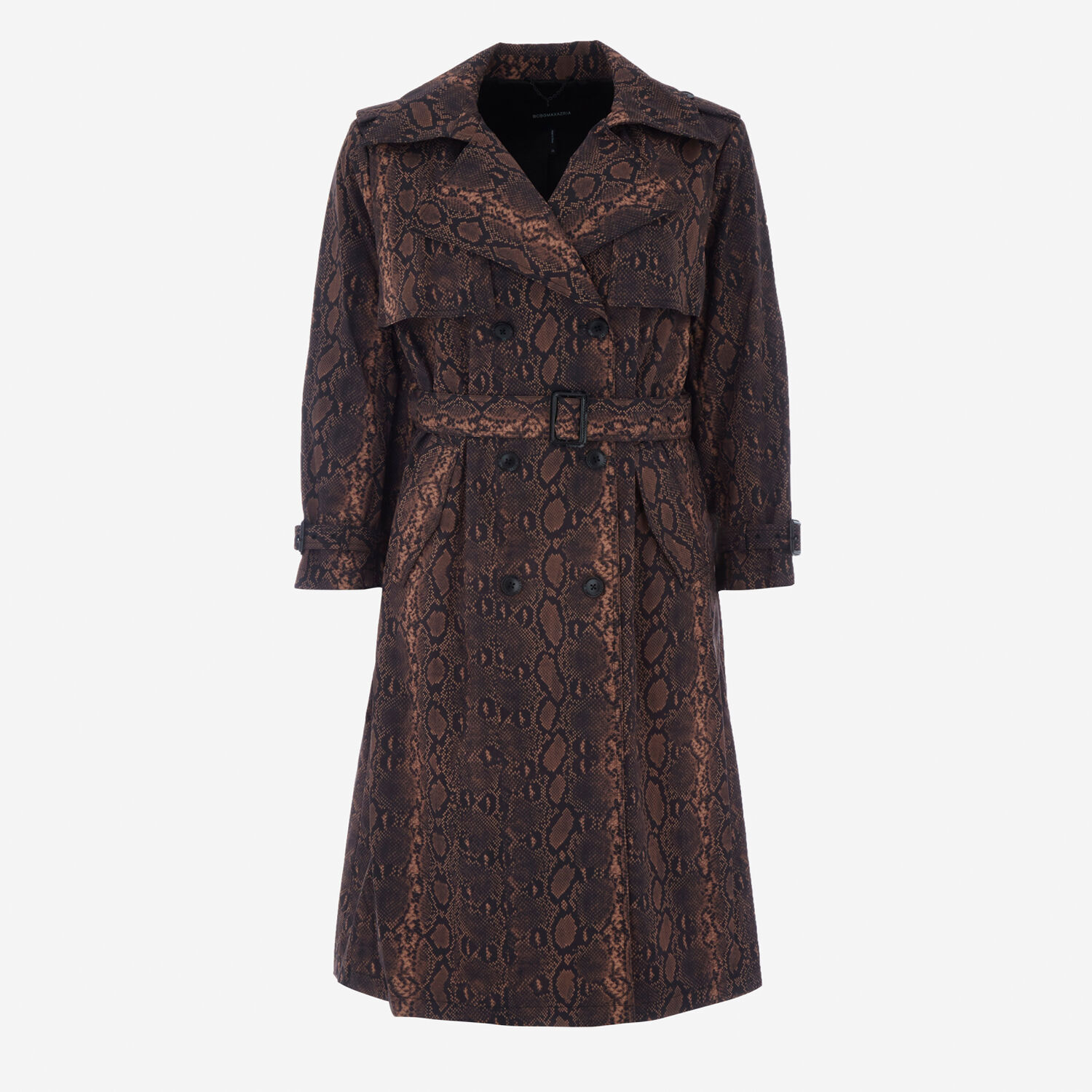 Brown Snake Pattern Trench Coat TK Maxx UK