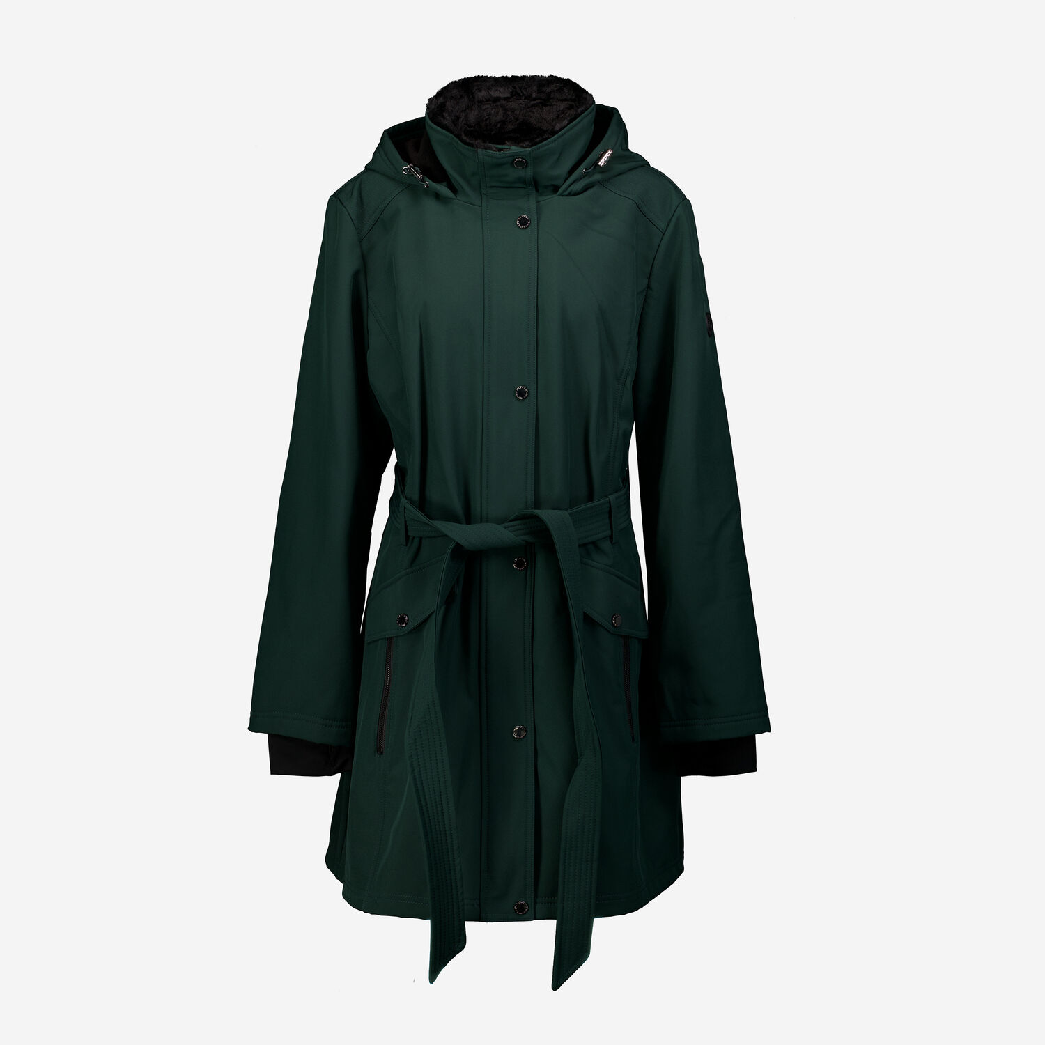 French Connection Tk Maxx Winter Coats Womens Forest Green Belted
