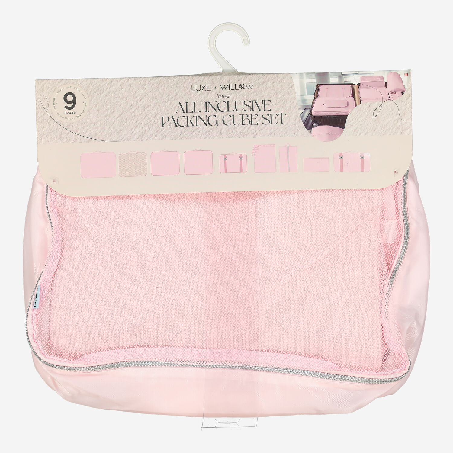Nine Pack Pink Packing Cube Set TK Maxx UK - Main Image