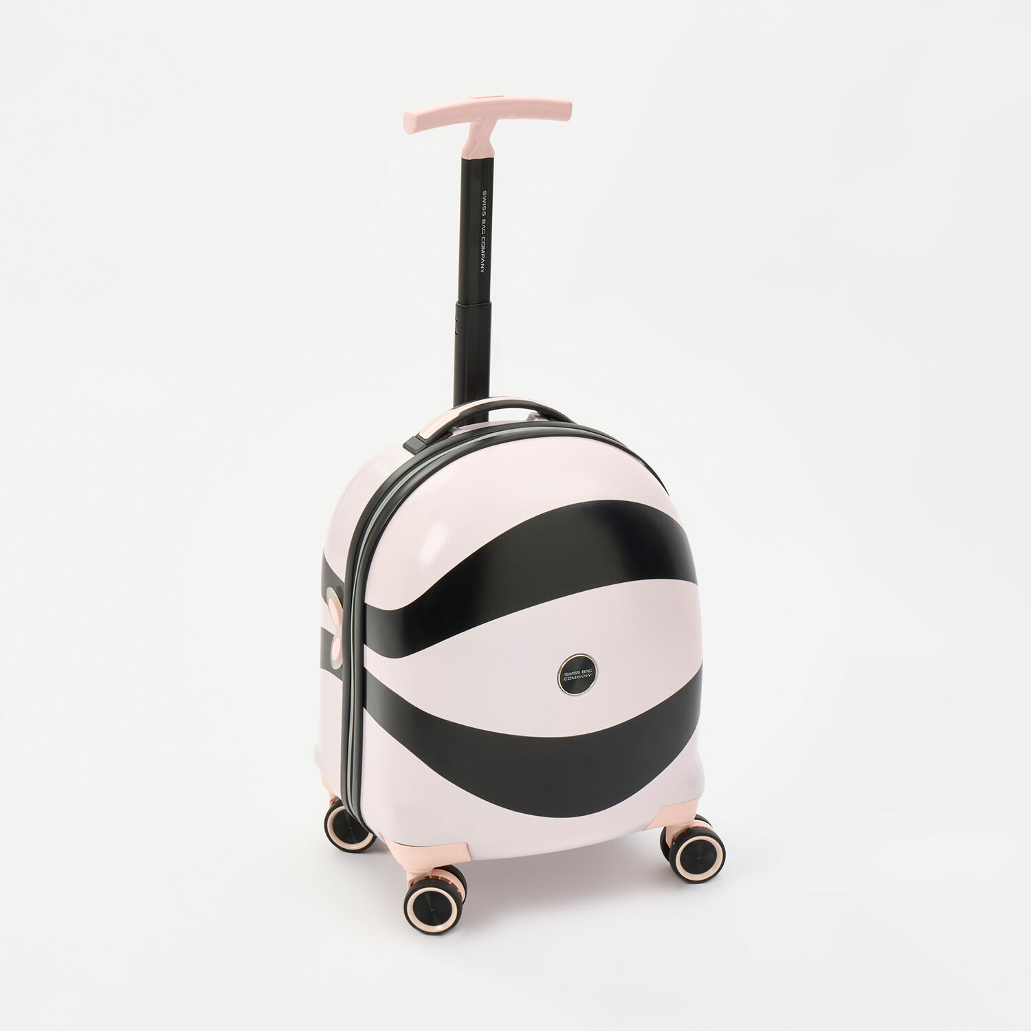 Pink Black Kids Hardshell Suitcase TK Maxx UK - Main Image