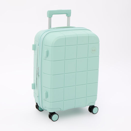 Medium Pastel Green Pixel Hardshell Suitcase
