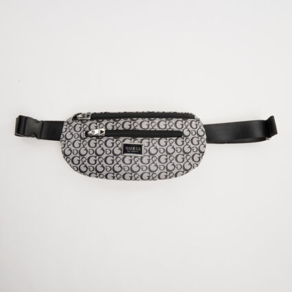 Black Monogram Bum Bag - Image 1 - please select to enlarge image