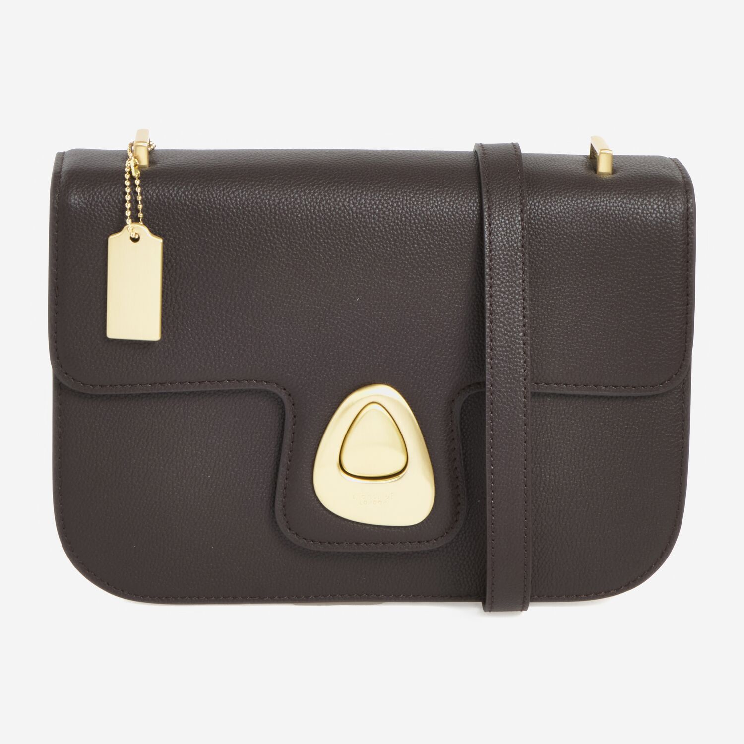 Handbags Tk Maxx Gold Label Baby Brown Grained Cross Body Bag TK