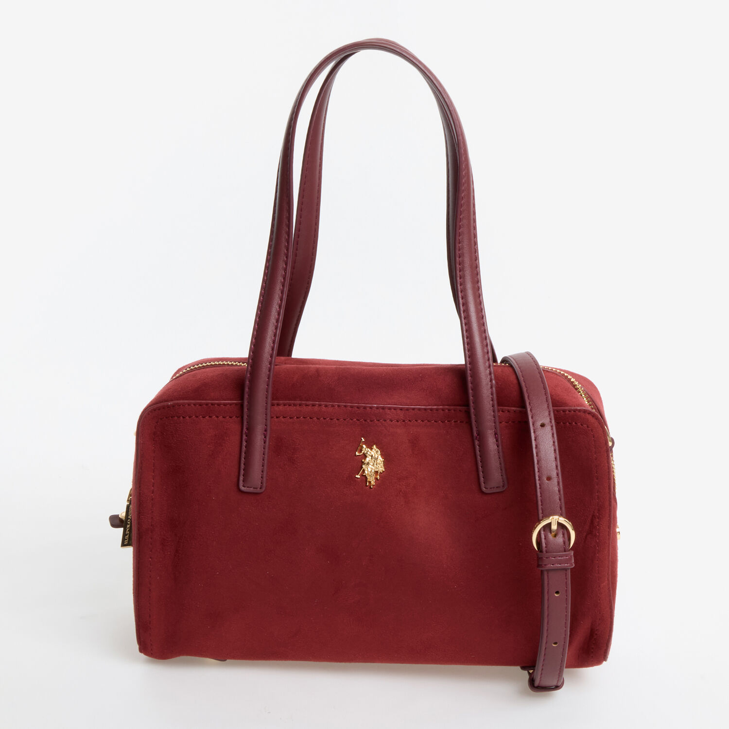 Bordeaux Faux Suede Tyrella Bowling Bag TK Maxx UK