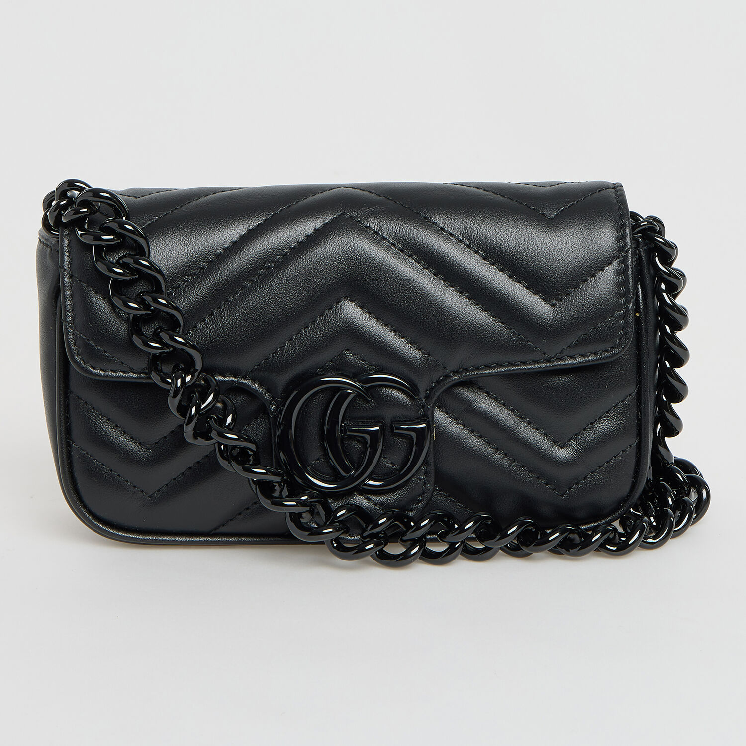 Black Leather Marmont Mini Shoulder Bag TK Maxx UK