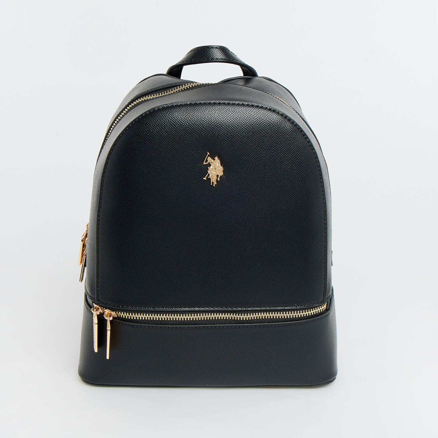 Black Faux Leather Jones Backpack TK Maxx UK