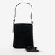 Noir Suede Cross Body Bag  - Image 1 - please select to enlarge image