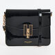 Black Gloss Crossbody Bag - Image 1 - please select to enlarge image