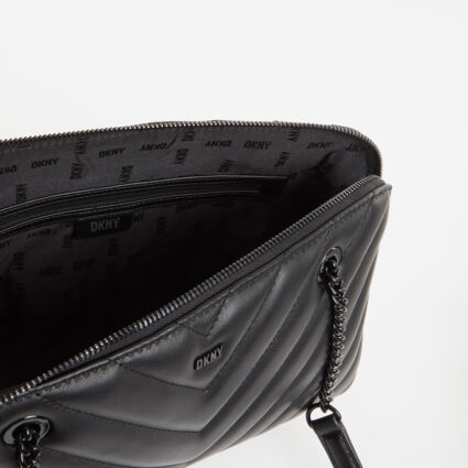Black Quilted Shoulder Bag - TK Maxx UK