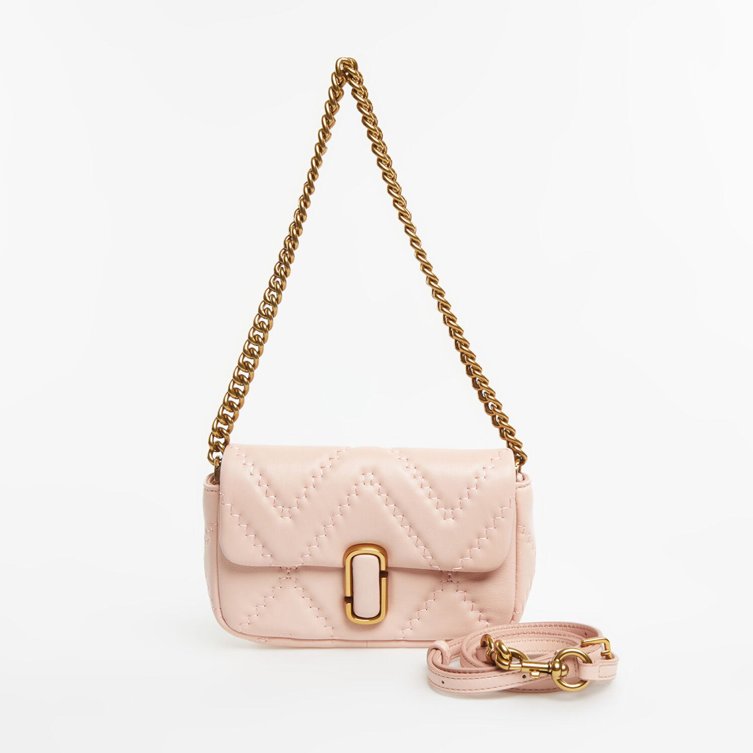 Pink Zig Zag Stitched Shoulder Bag - TK Maxx UK