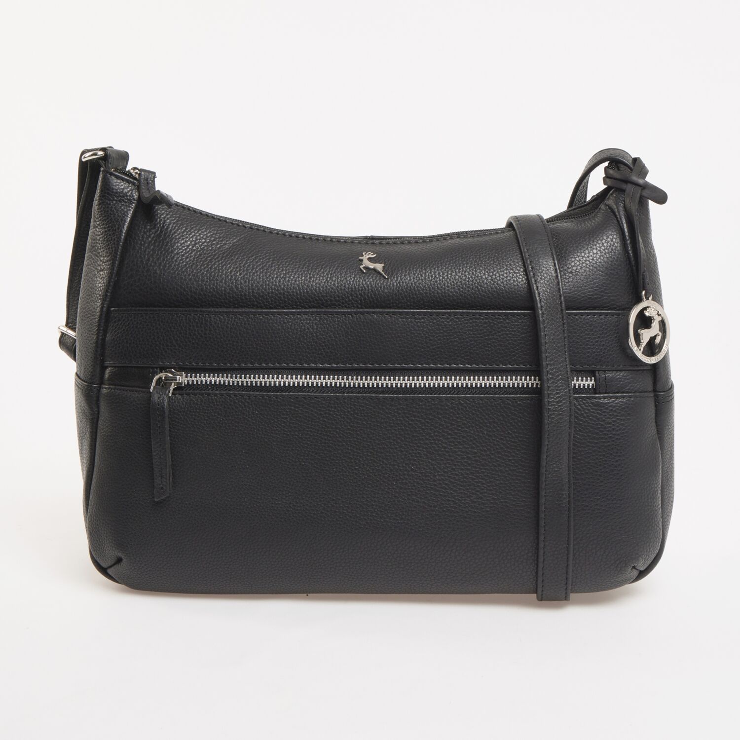 Black Leather Camera Bag - TK Maxx UK