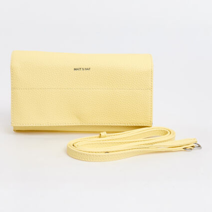 Yellow Branded Cross Body Bag  - Image 1 - please select to enlarge image