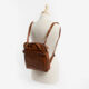 Brown Leather Branded Backpack  - Image 2 - please select to enlarge image