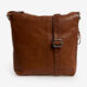 Brown Leather Cross Body Bag  - Image 1 - please select to enlarge image