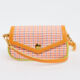 Orange & Pink Patterned Cross Body Bag - Image 1 - please select to enlarge image