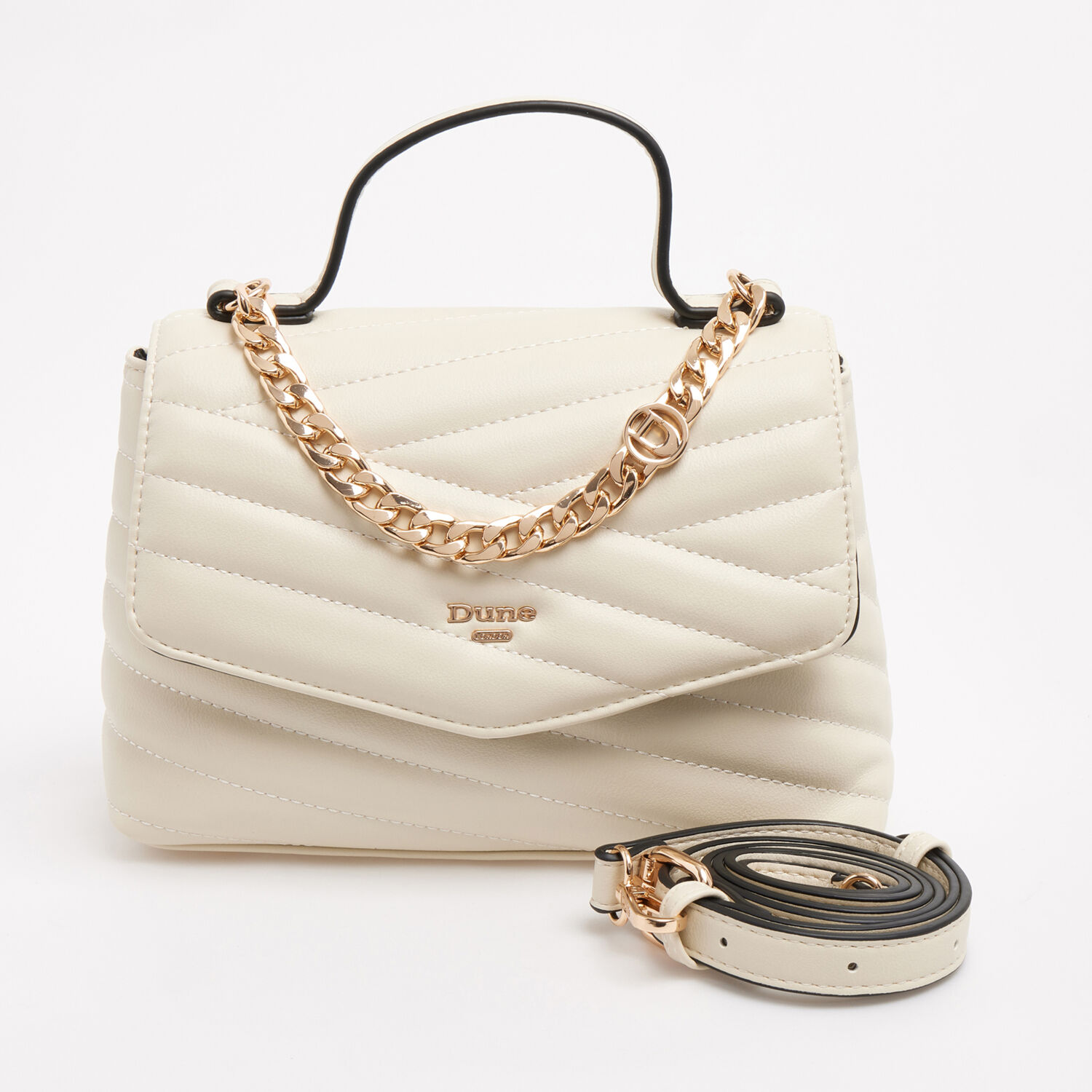 Cream Quilted Shoulder Bag - TK Maxx UK