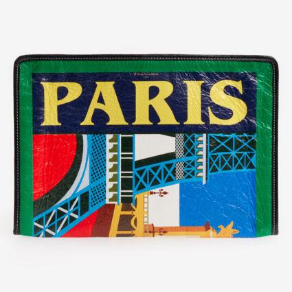 Multicolour Pre-Loved Paris Clutch Bag - Image 1 - please select to enlarge image