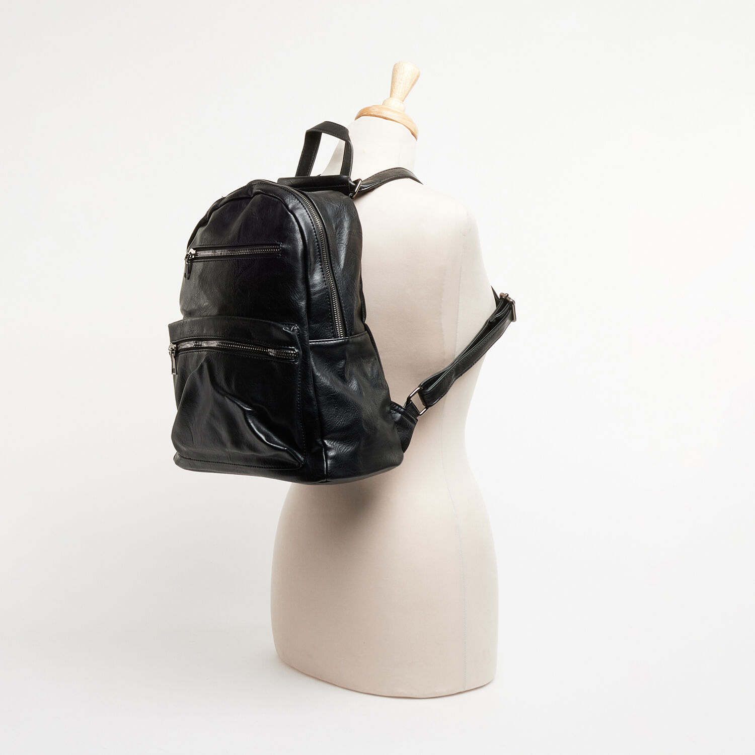 Black Zip Backpack - TK Maxx UK