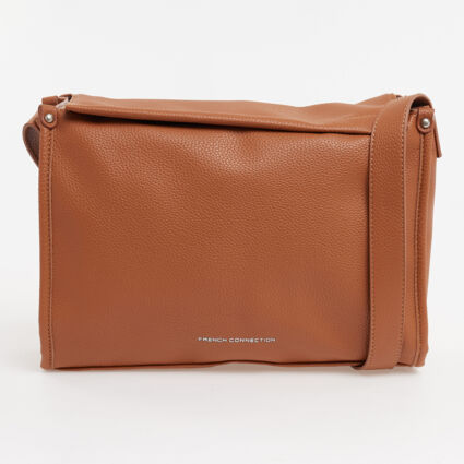 Brown Slouchy Messenger Bag - Image 1 - please select to enlarge image