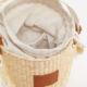 Cream Wicker Bucket Bag - Image 3 - please select to enlarge image