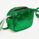 Green Glitter Cross Body Bag  - Image 4 - please select to enlarge image