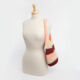 Beige & Coral Raffia Shoulder Bag - Image 2 - please select to enlarge image