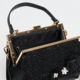 Black Floral Shoulder Bag - Image 3 - please select to enlarge image