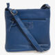 Blue Leather Crossbody Bag - Image 1 - please select to enlarge image
