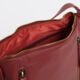Burgundy Leather Cross Body Bag  - Image 3 - please select to enlarge image