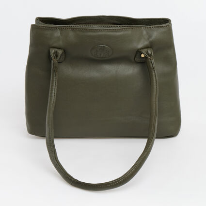 Green Basic Shoulder Bag - Image 1 - please select to enlarge image