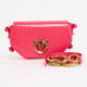 Pink Reptile Effect Exagon Bag - Image 1 - please select to enlarge image