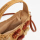 Natural Flower Straw Hobo Shoulder Bag - Image 3 - please select to enlarge image
