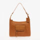 Tan Limoges Curved Top Front Flap Bag - Image 1 - please select to enlarge image