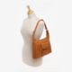 Tan Limoges Curved Top Front Flap Bag - Image 2 - please select to enlarge image