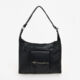 Black Leather Hand Bag - Image 1 - please select to enlarge image