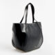 Black Leather Greek Key Shoulder Bag  - Image 4 - please select to enlarge image