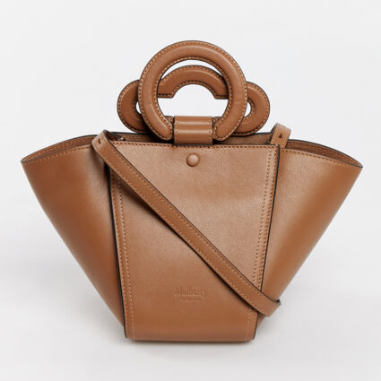 Brown Leather Mini Riders Grab Bag  - Image 1 - please select to enlarge image