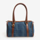 Blue Pre-Loved Denim Abbey Boston Bag - Image 1 - please select to enlarge image